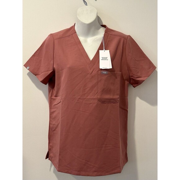 Figs Technical Collection Caterina One Pocket Scrub Top in Mauve Size S NWT! - Picture 2 of 6